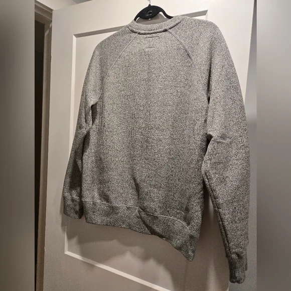 Roots Men's Heather Grey Crewneck Sweatshirt - Picture 3 of 4